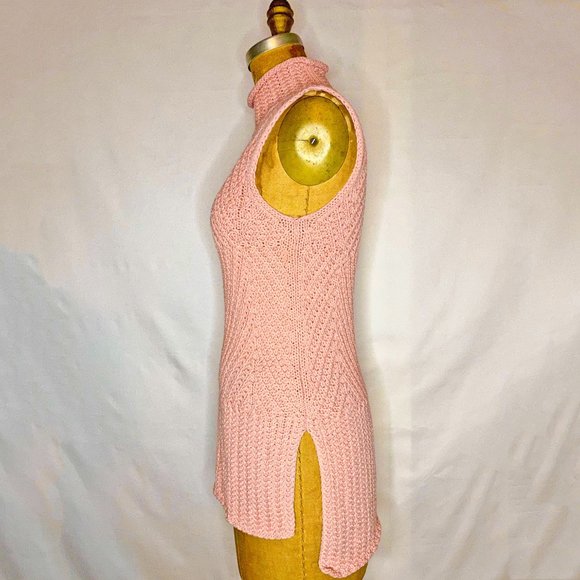 Alice + Olivia High-Low Light Pink Sweater Tank - Picture 8 of 10